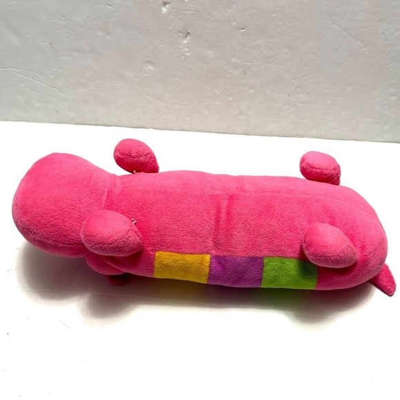Stuffed Plush Toy Pillow Doll Hippo 16" Kids Girls Boys Animal Rainbow Multicolo - Picture 4 of 8